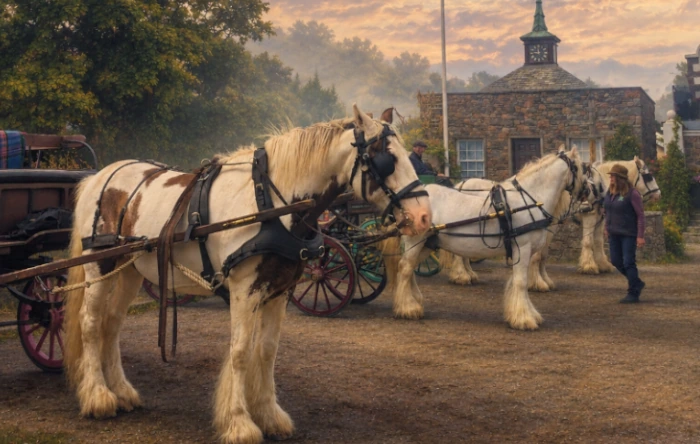sark white wedding horse